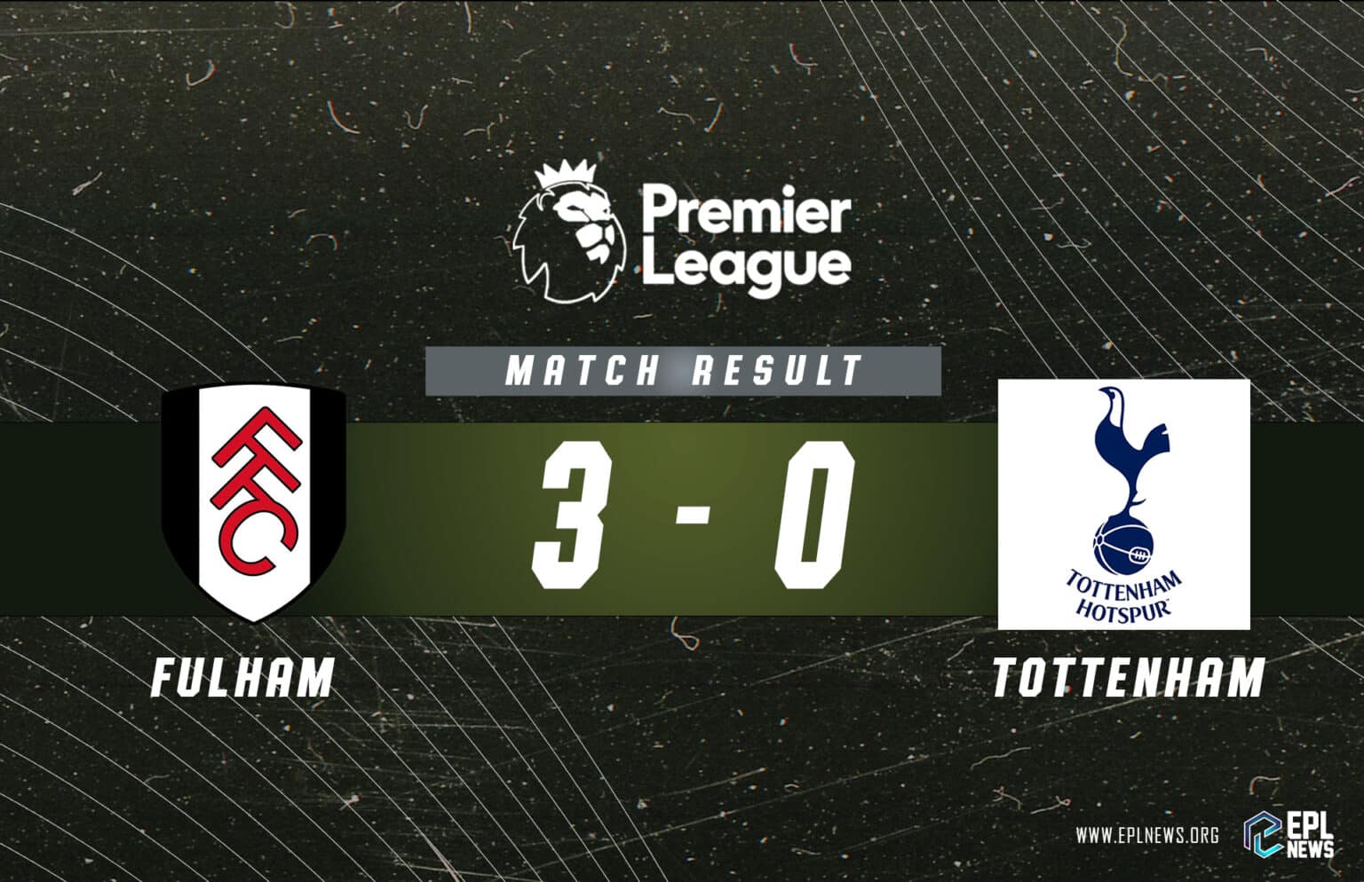 Fulham-Tottenham Raporu