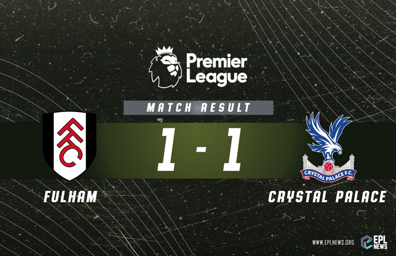 Fulham vs Crystal Palace Raporu