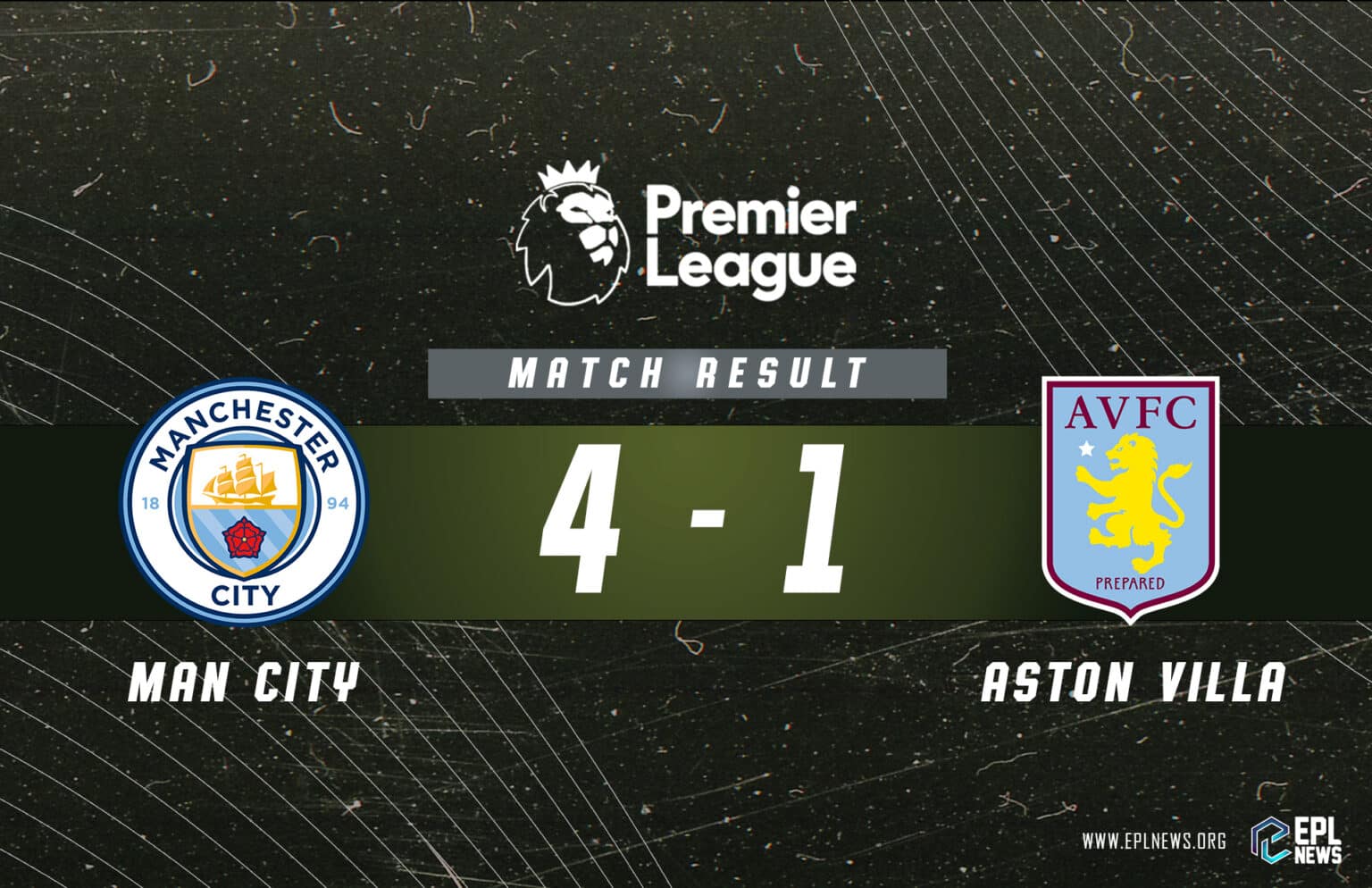 Manchester City-Aston Villa Raporu