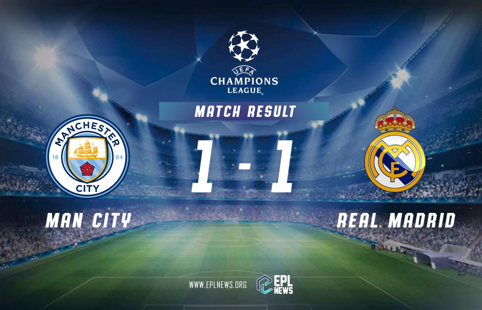 Manchester City-Real Madrid Raporu
