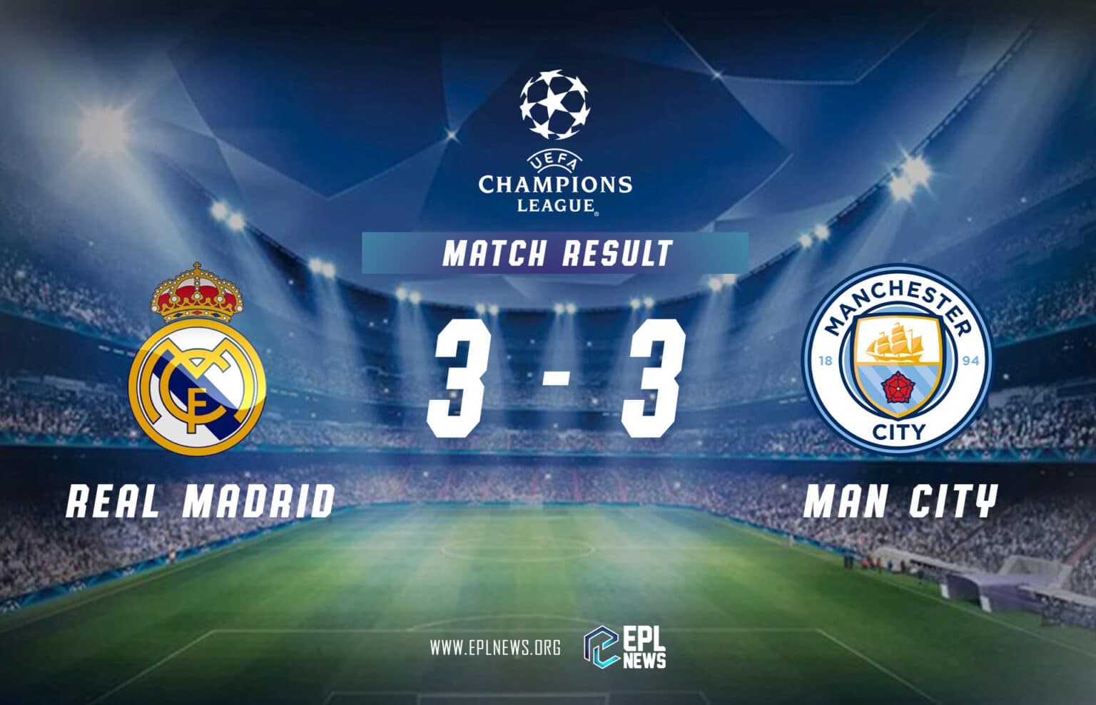 Real Madrid-Manchester City Raporu