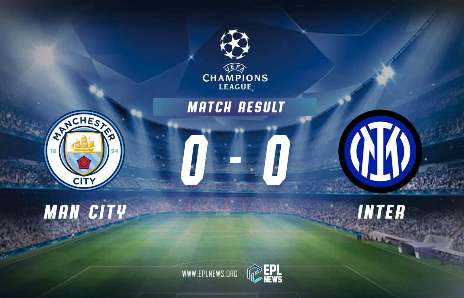 Manchester City - Inter Milan Raporu