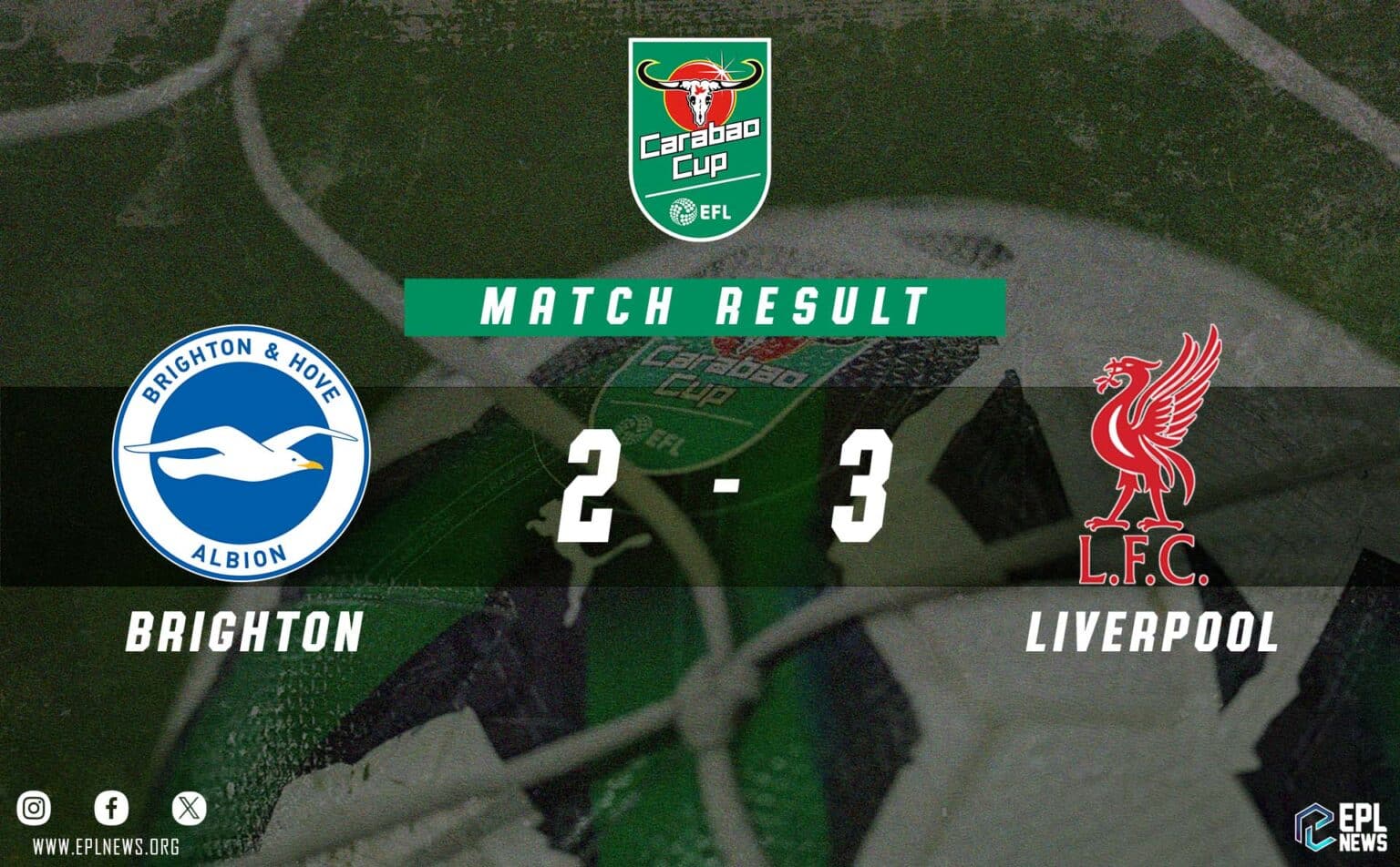 Brighton - Liverpool 2-3 EFL Kupası Raporu