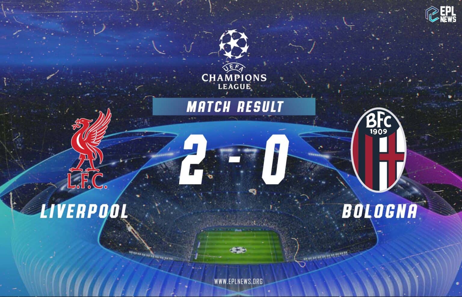 Liverpool - Bologna 2-0 Raporu