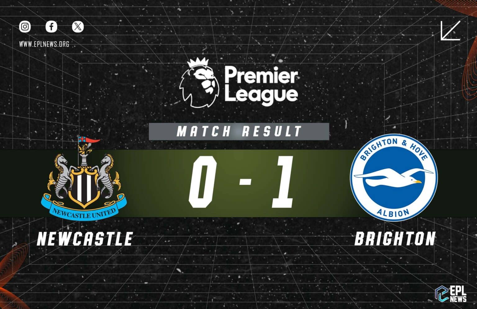 Newcastle - Brighton 0-1 Raporu