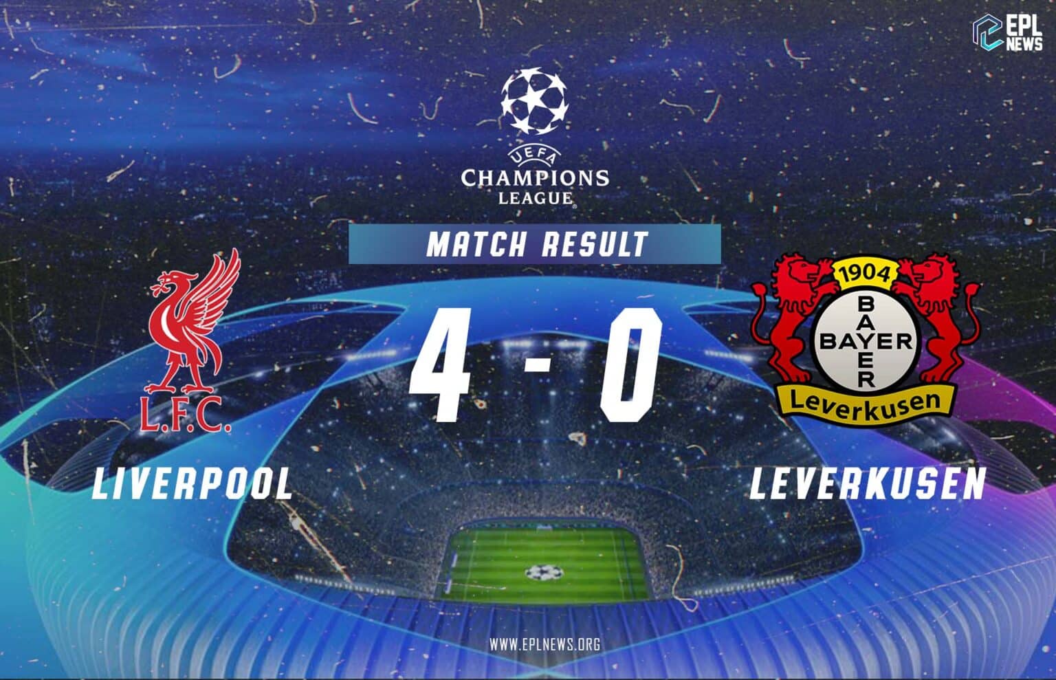 Liverpool - Bayer Leverkusen 4-0 Raporu