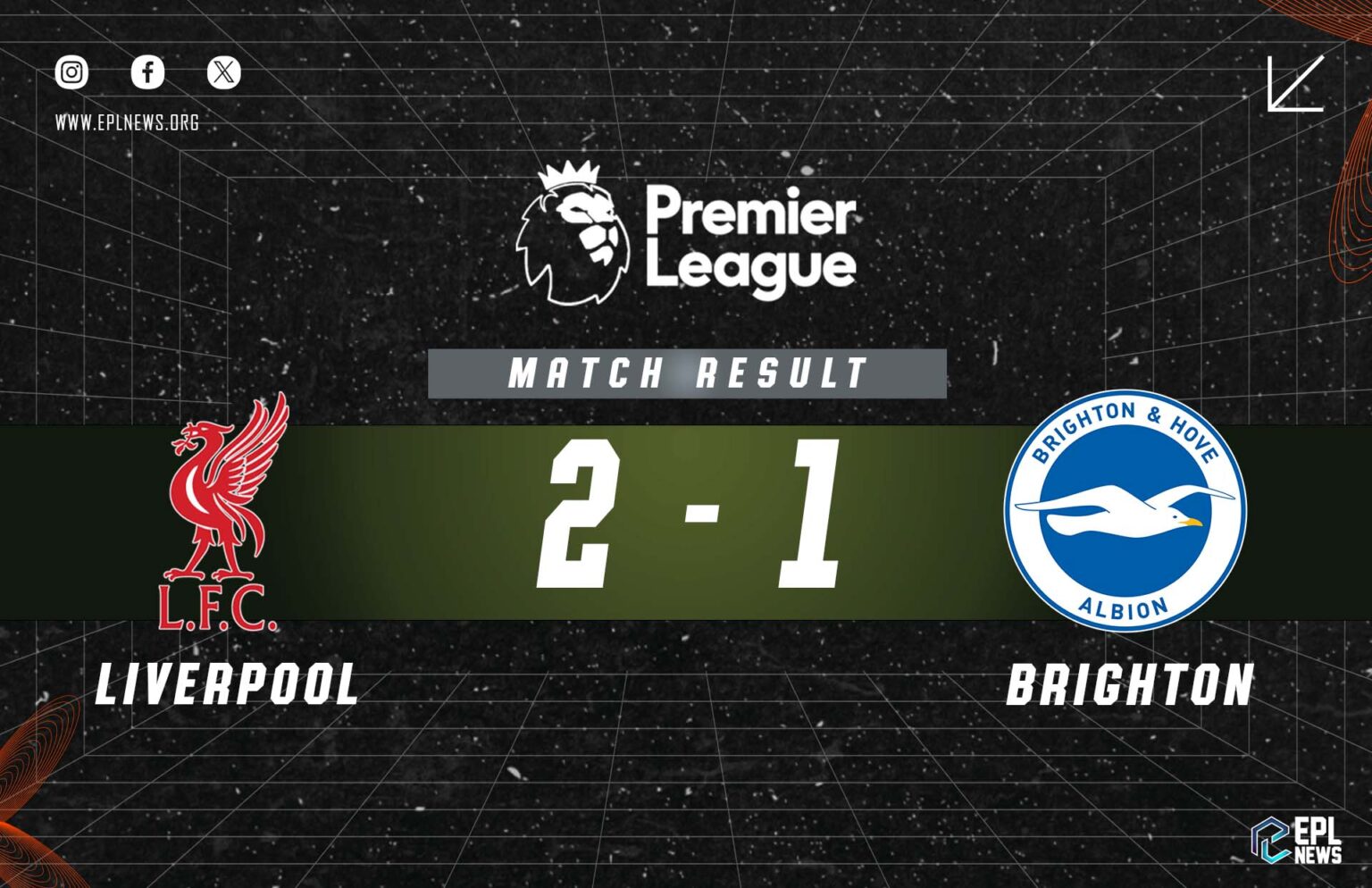 Liverpool - Brighton 2-1 Raporu