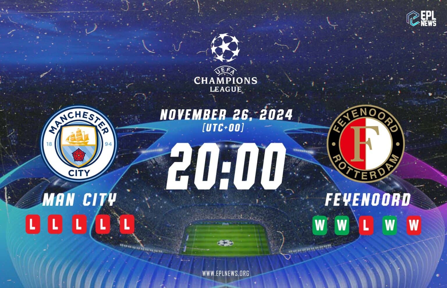 Manchester City - Feyenoord Önizlemesi