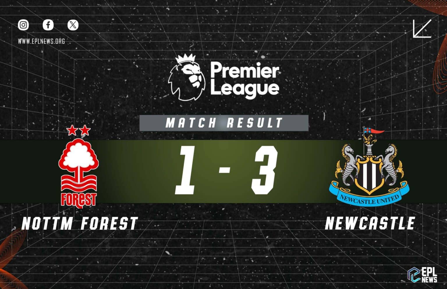 Nottingham Forest - Newcastle 1-3 Raporu