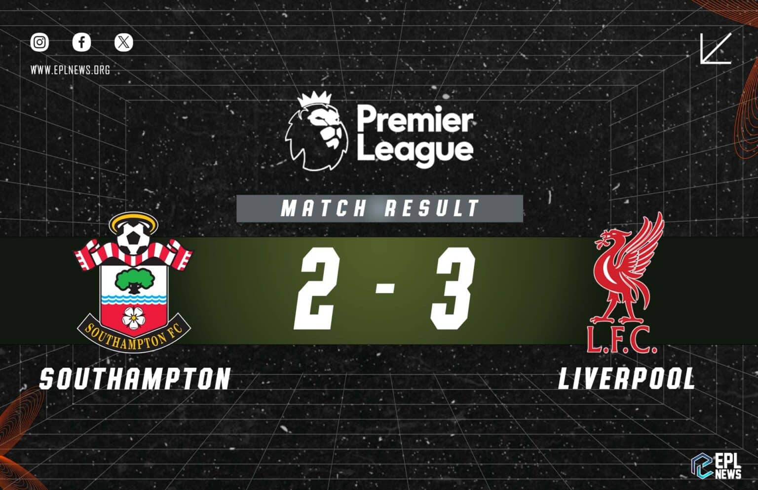 Southampton - Liverpool 2-3 Raporu