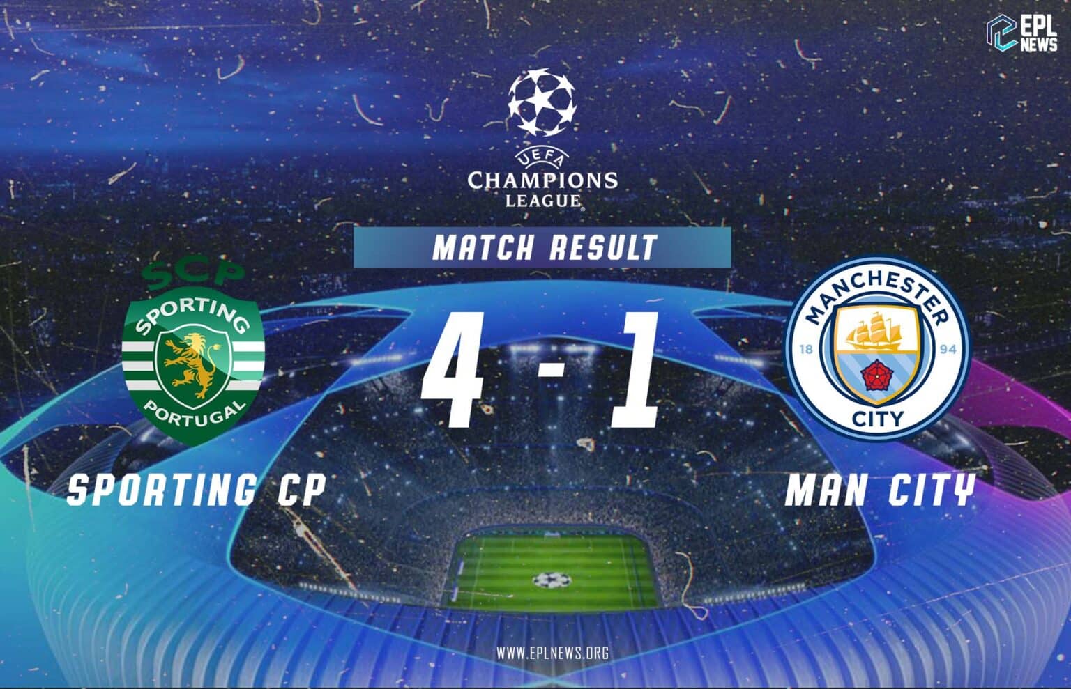 Sporting CP - Manchester City 4-1 Raporu