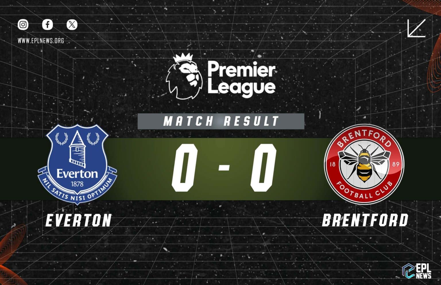 Everton - Brentford 0-0 Raporu