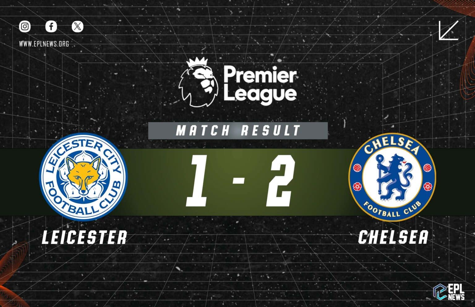 Leicester - Chelsea 1-2 Raporu