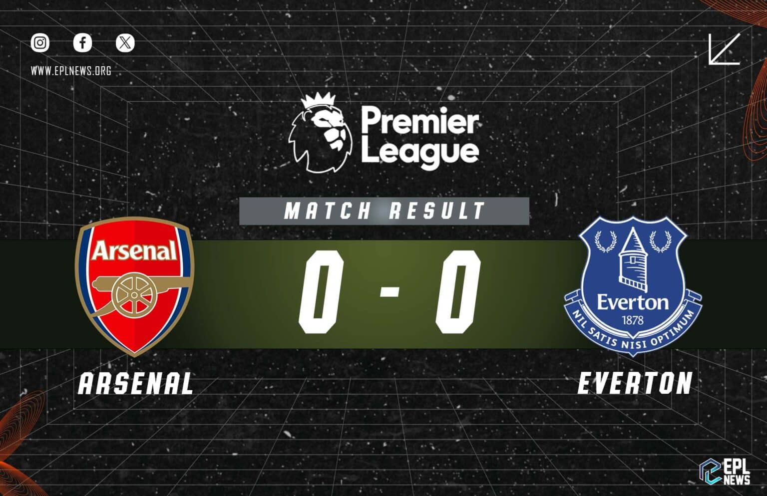 Arsenal vs Everton Raporu