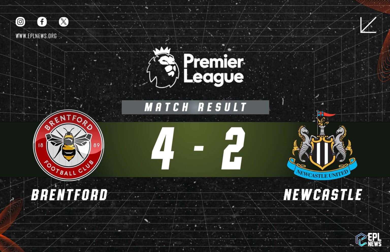 Brentford - Newcastle 4-2 Raporu