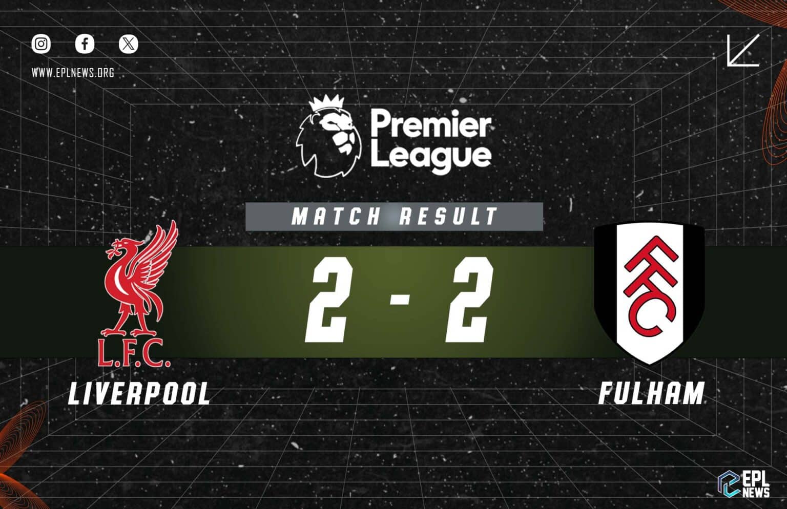 Liverpool - Fulham 2-2 Raporu