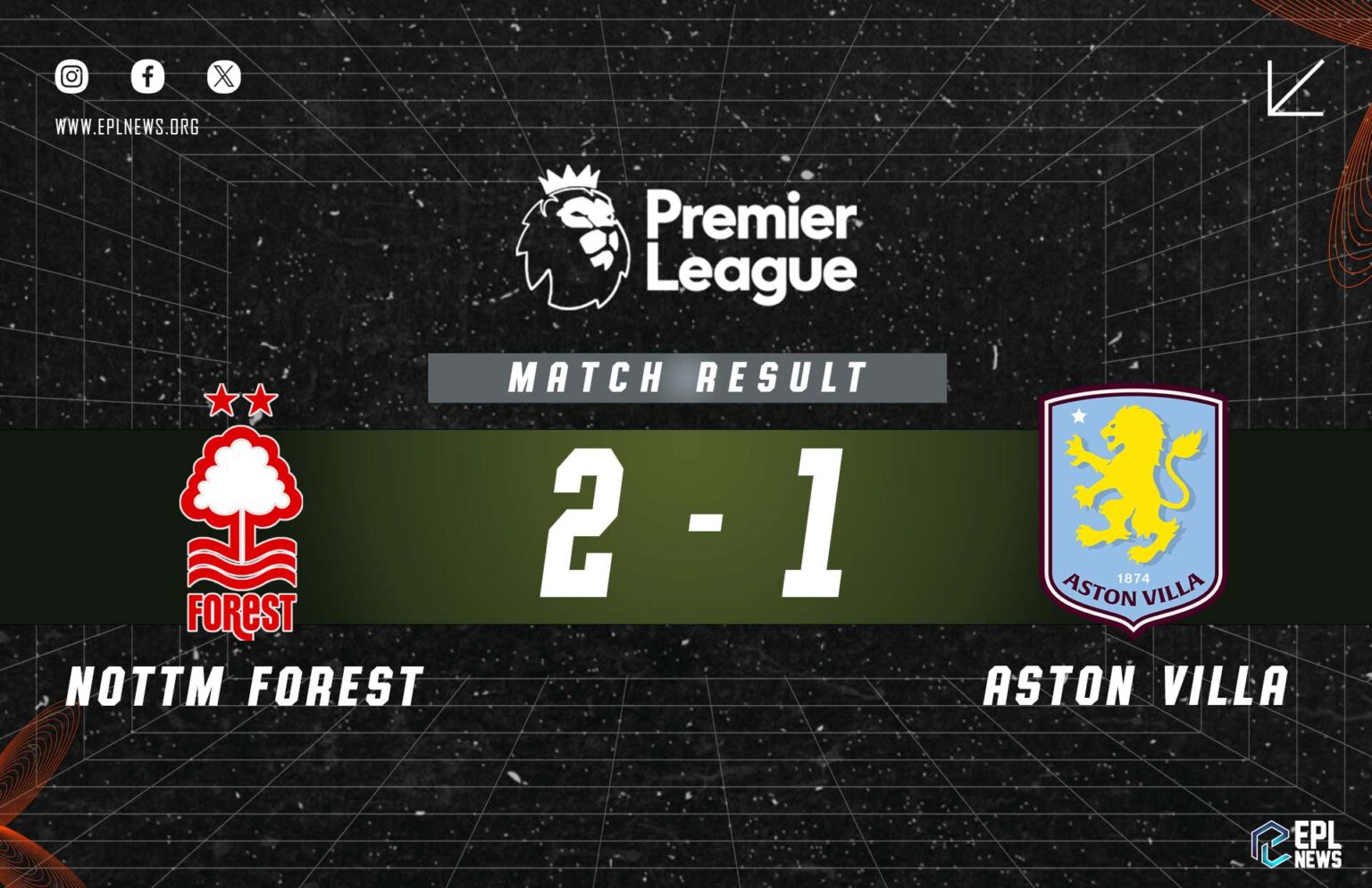 Nottingham Forest - Aston Villa 2-1 Raporu