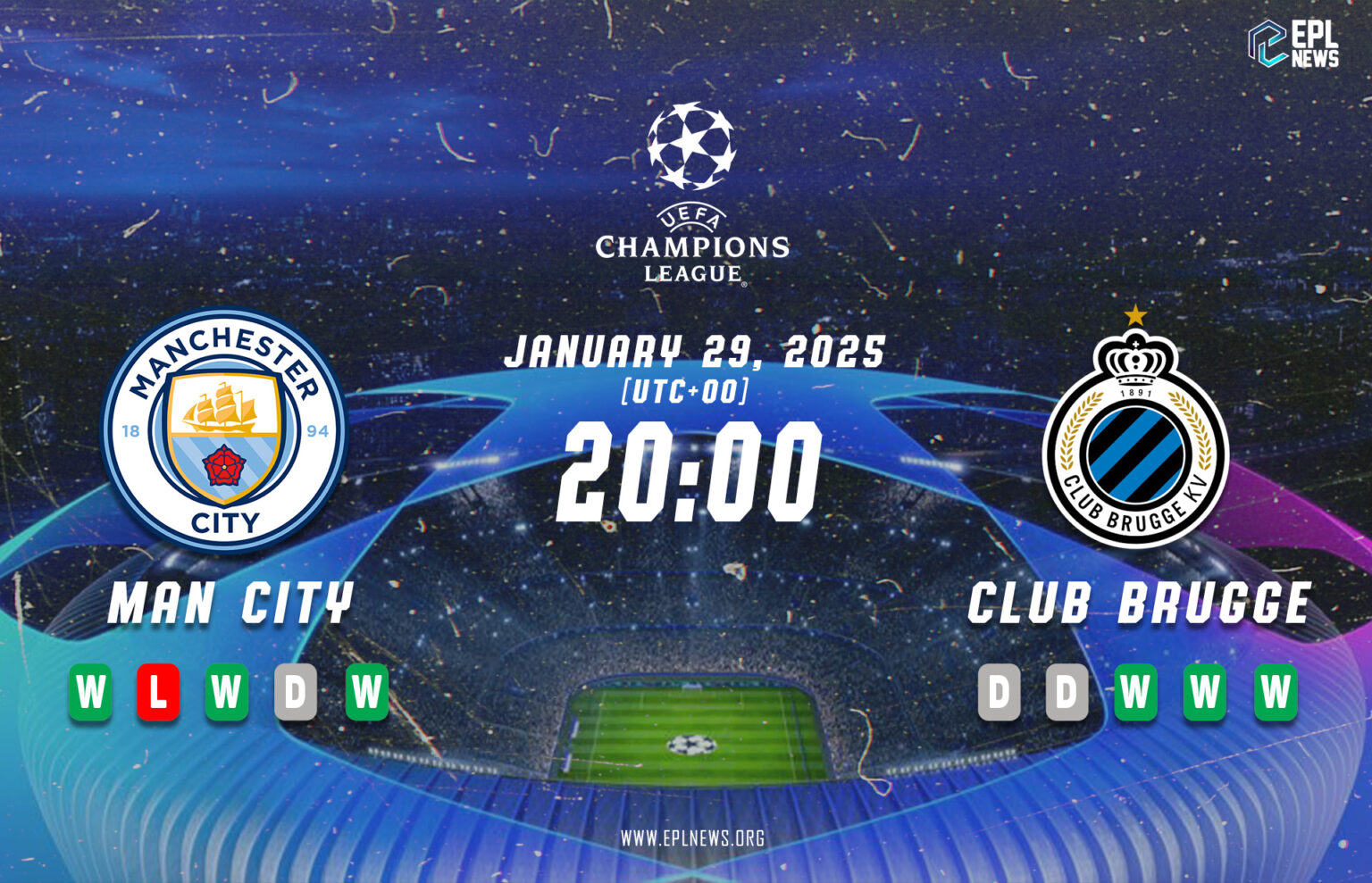 Manchester City - Club Brugge Önizlemesi