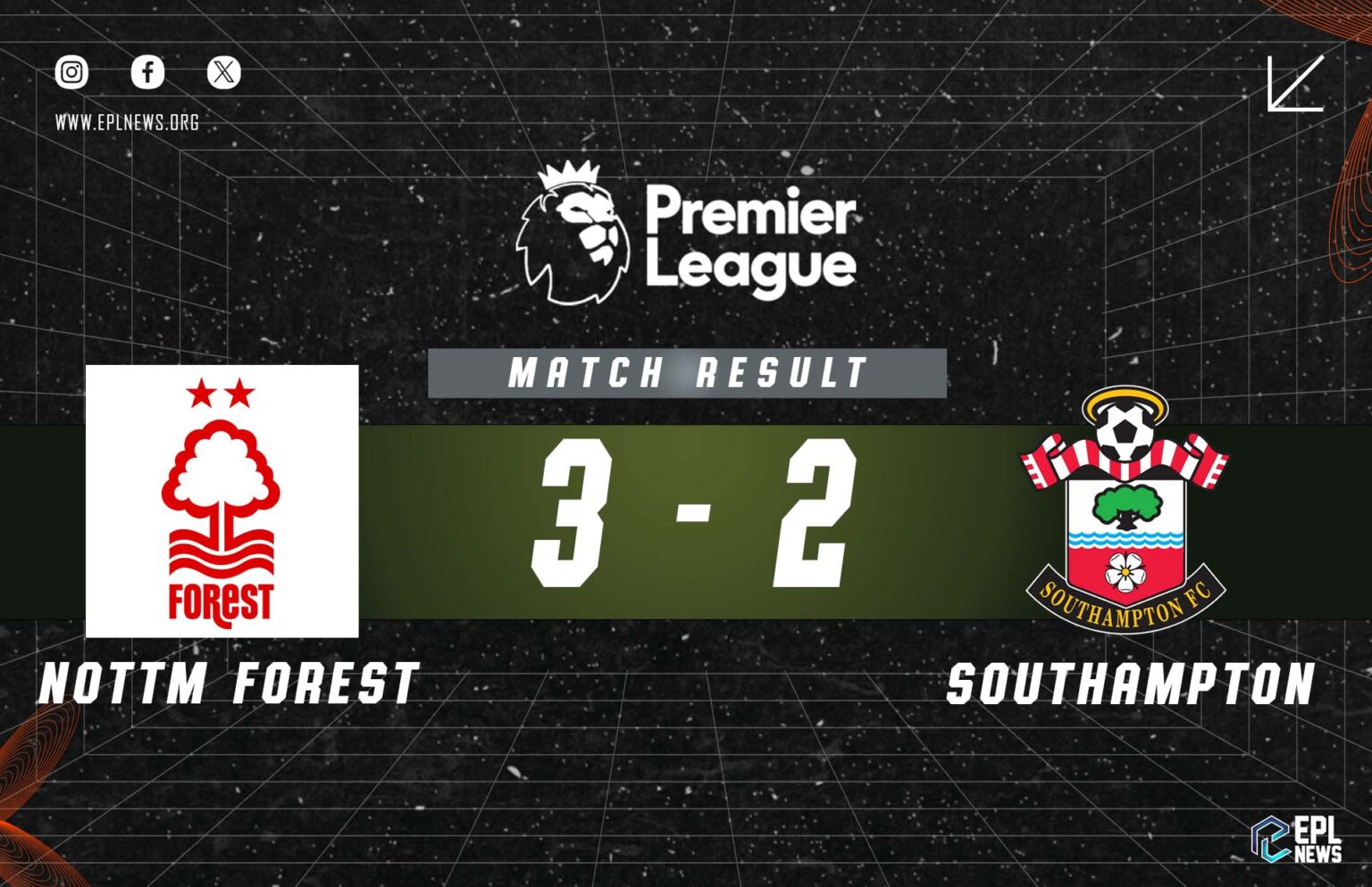 Nottingham Forest - Southampton 3-2 Raporu