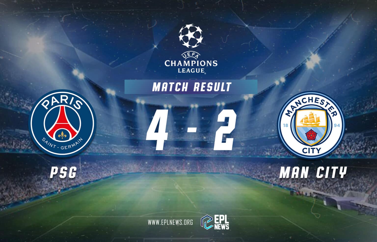 PSG - Manchester City 4-2 Raporu