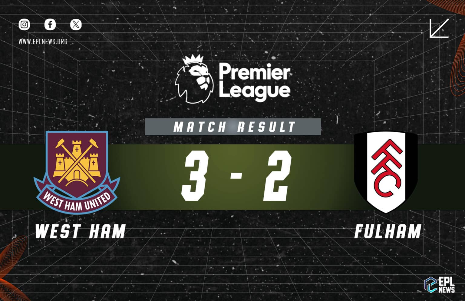 West Ham - Fulham 3-2 Raporu