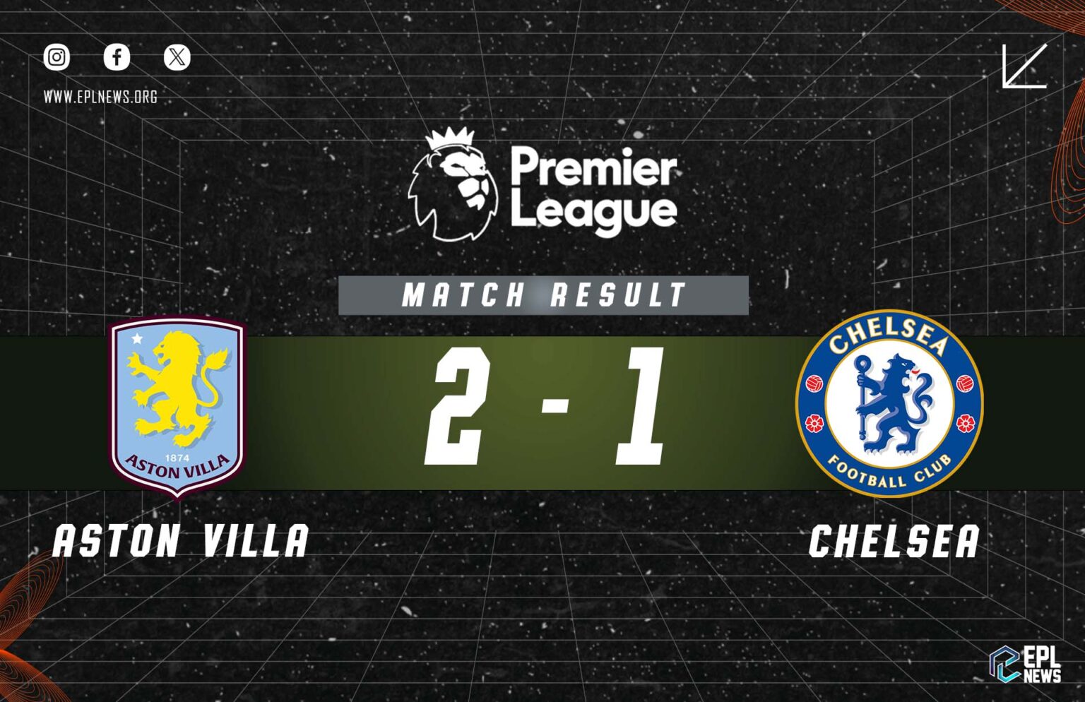 Aston Villa - Chelsea 2-1 Raporu