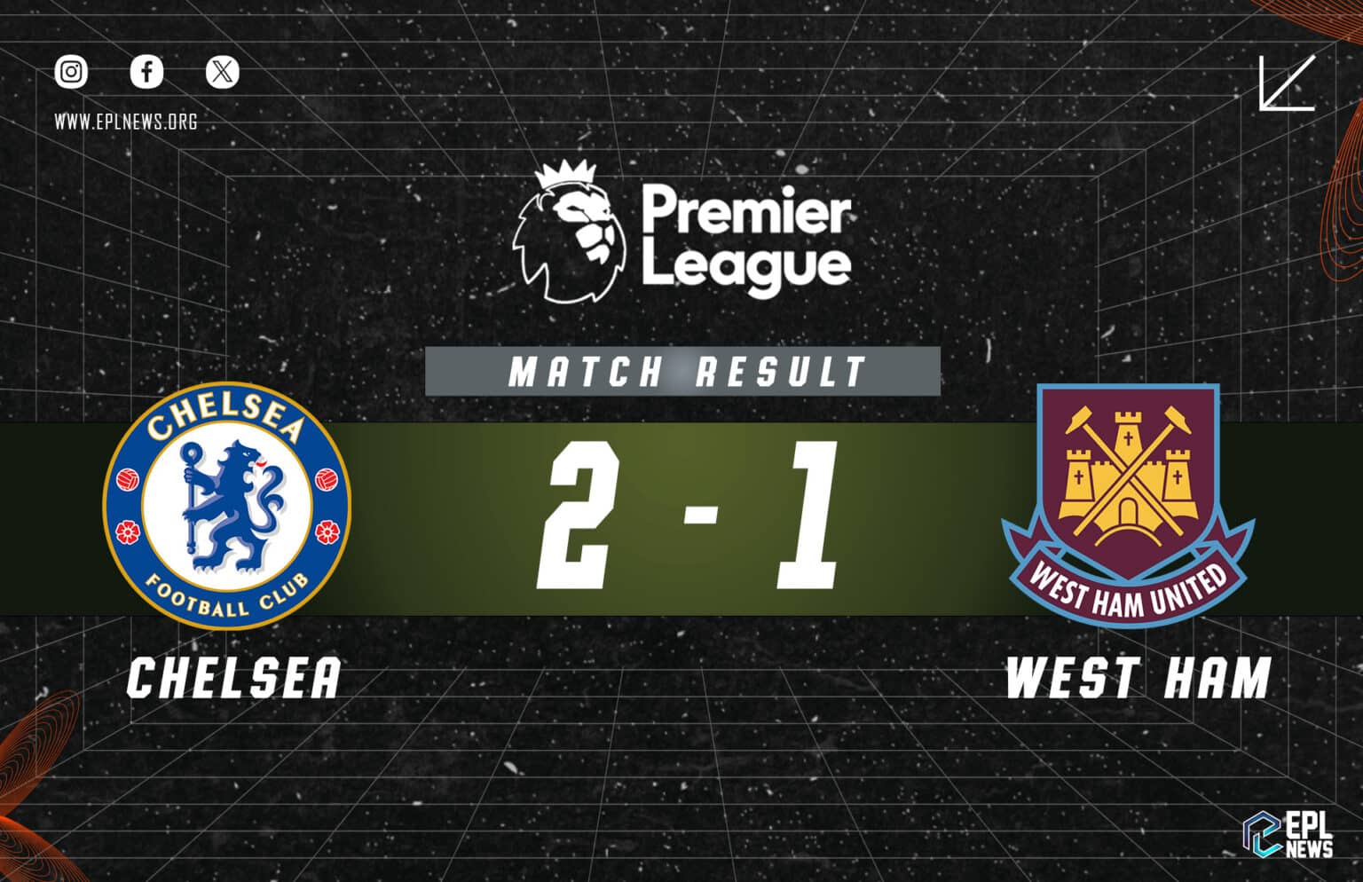 Chelsea - West Ham 2-1 Raporu