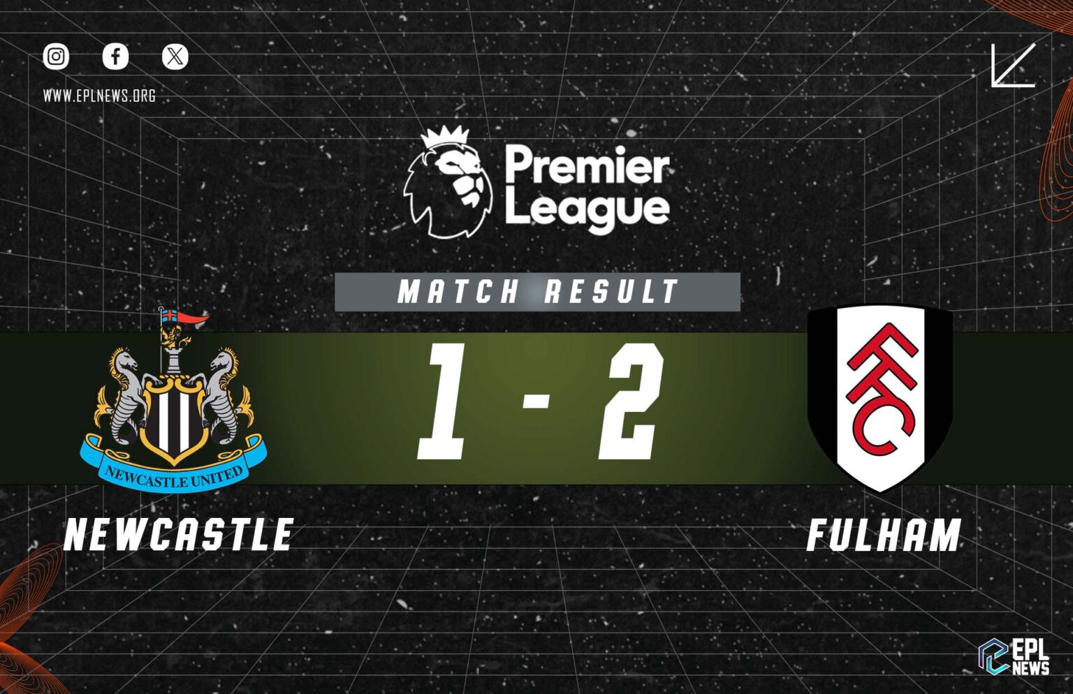 Newcastle - Fulham 1-2 Raporu