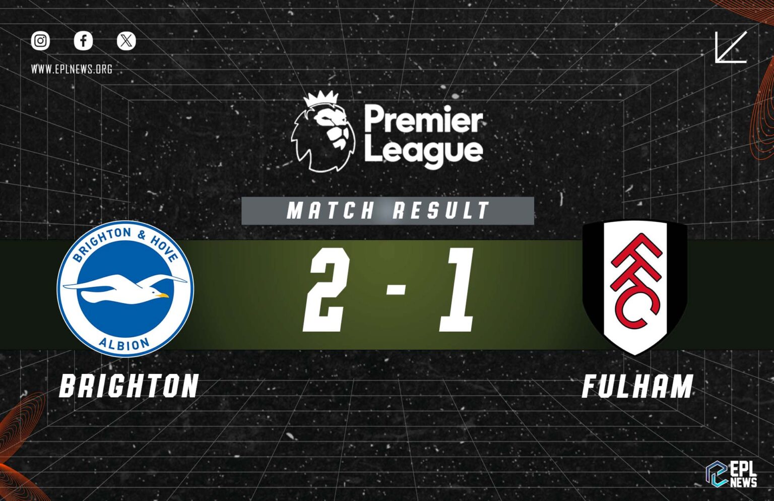 Brighton - Fulham 2-1 Raporu