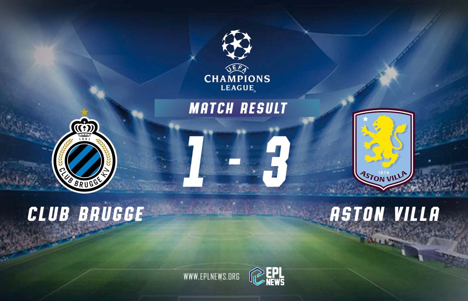 Club Brugge - Aston Villa 1-3 Raporu