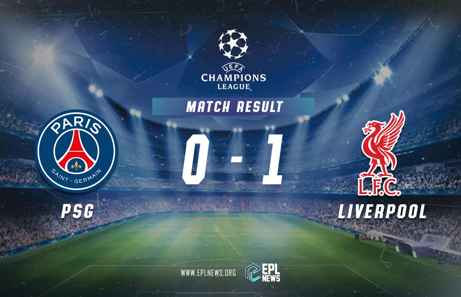 PSG vs Liverpool 0-1 Raporu