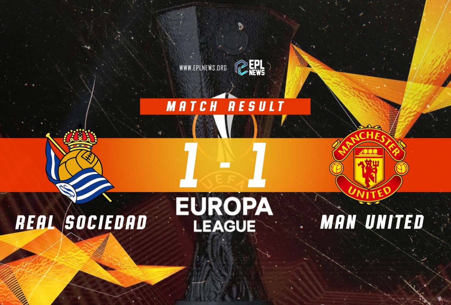 Real Sociedad - Manchester United 1-1 Raporu