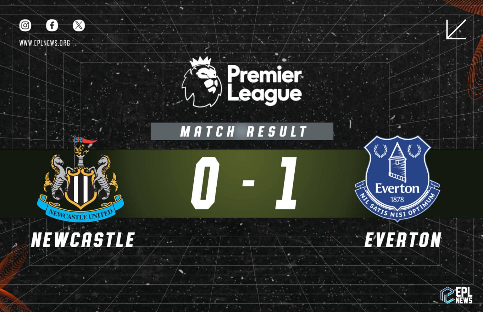 Newcastle - Everton 0-1 Raporu