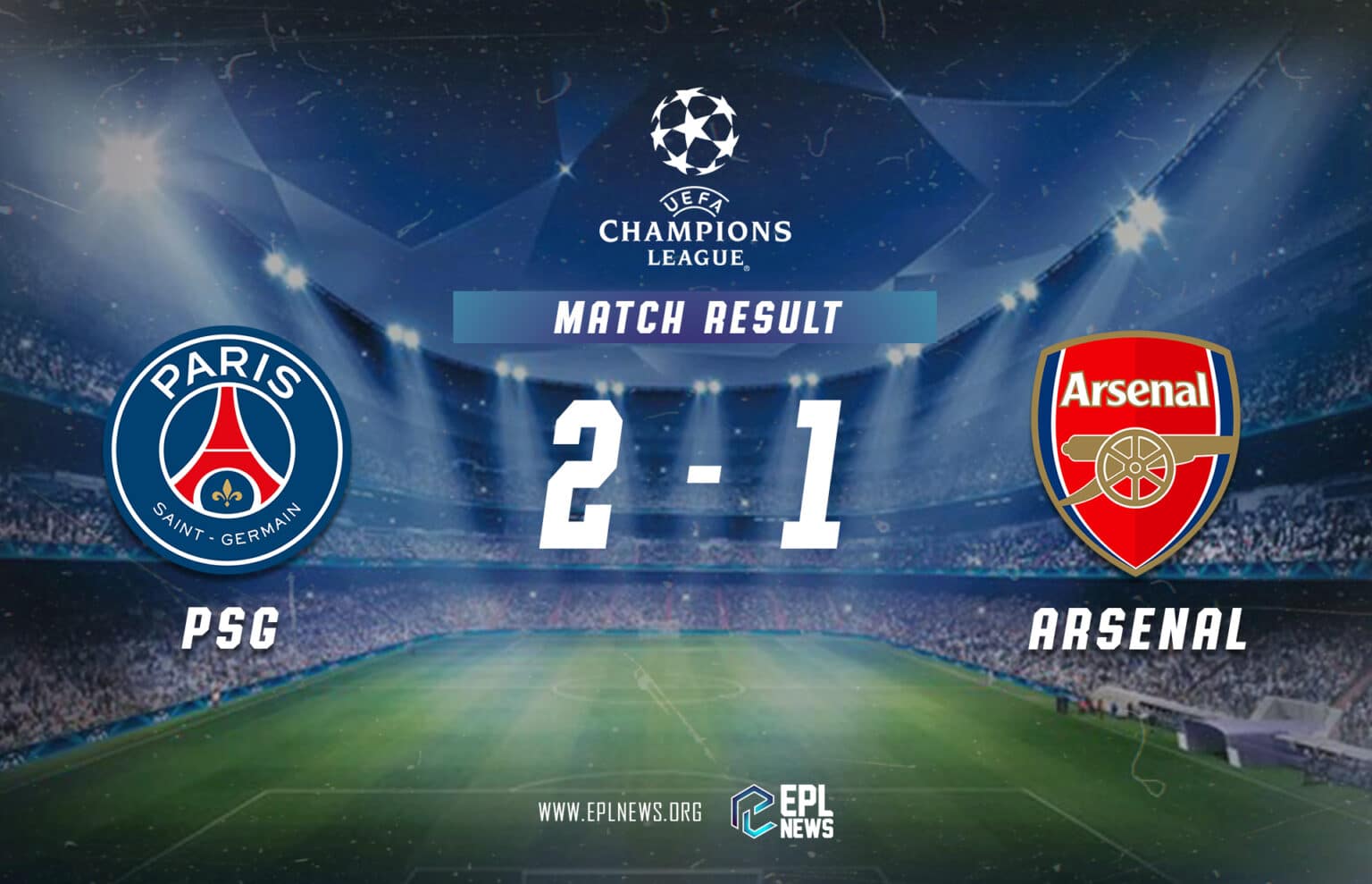 PSG - Arsenal 2-1 Raporu