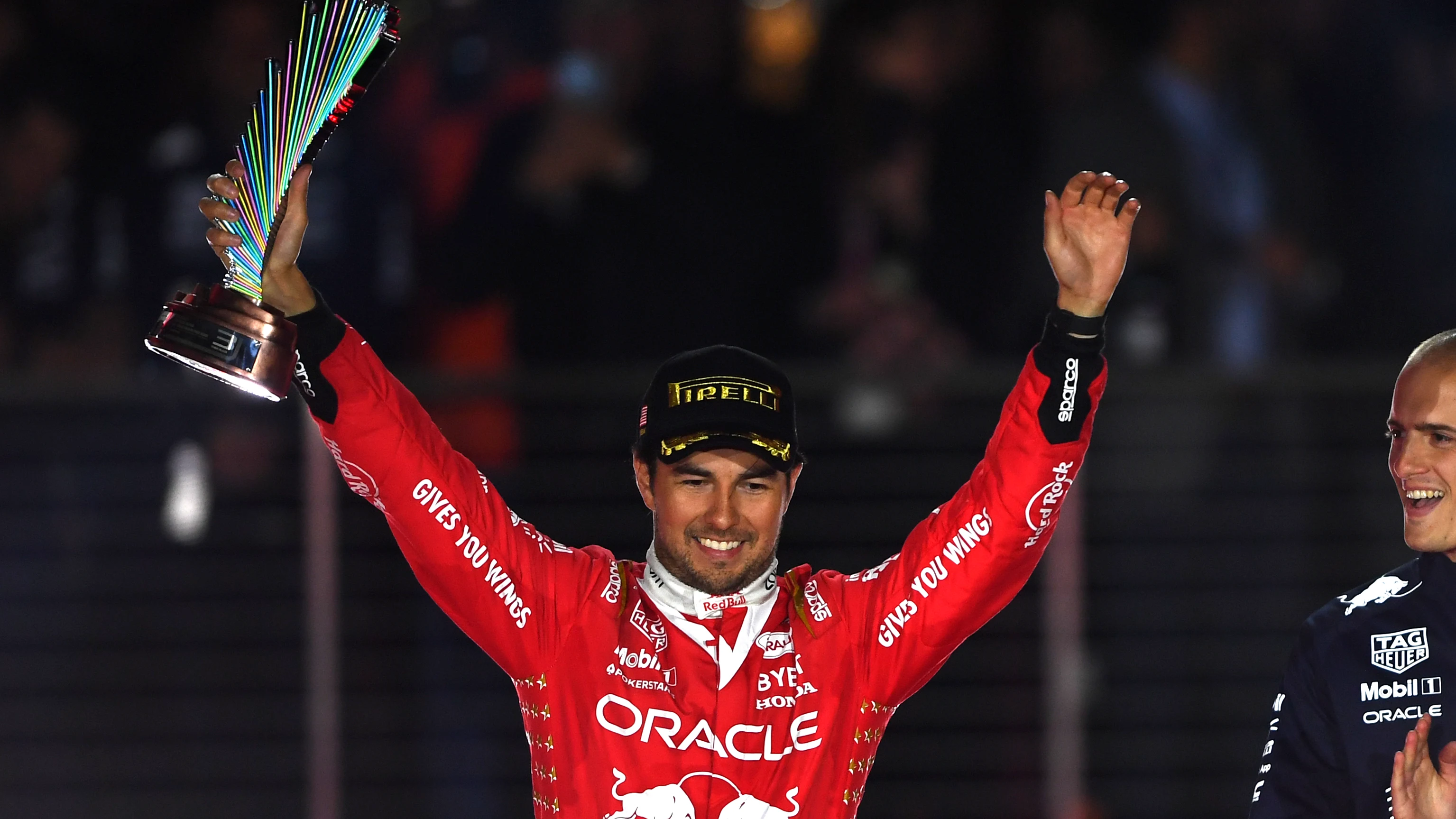 Las Vegas, Nevada - 18 Kasım: Meksika'dan ikinci sırada yer alan Sergio Perez ve Oracle Red Bull Racing