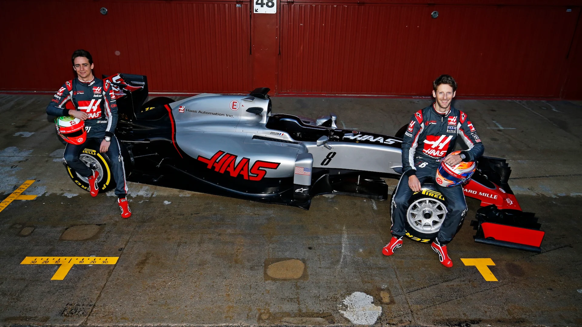 Circuit de Catalunya, Barcelona, ​​İspanya Pazartesi 22 Şubat 2016. Romain Grosjean, Haas F1 ve