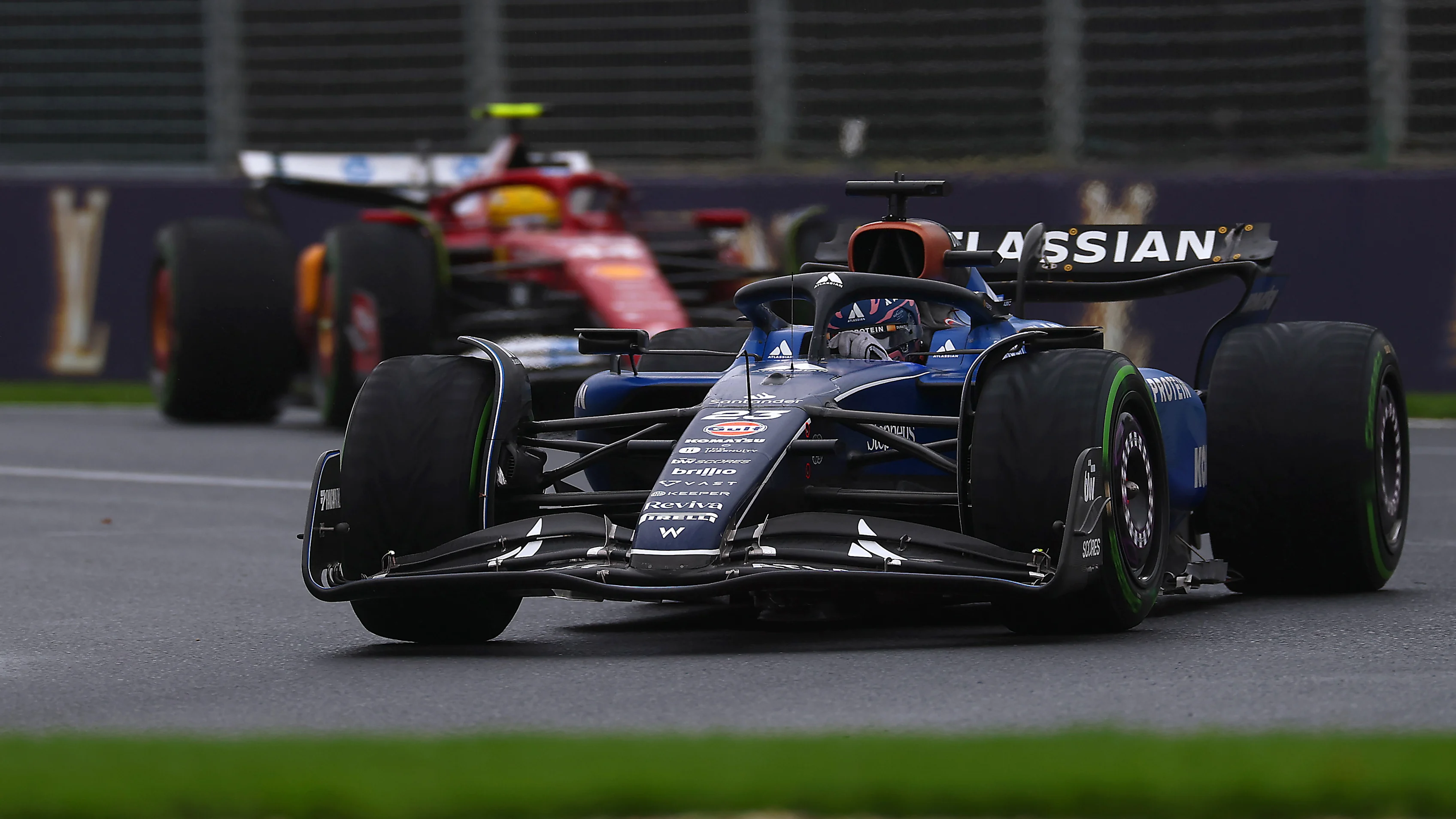 MELBOURNE, Avustralya - 16 Mart: Tayland'dan Alexander Albon (23) Williams FW47