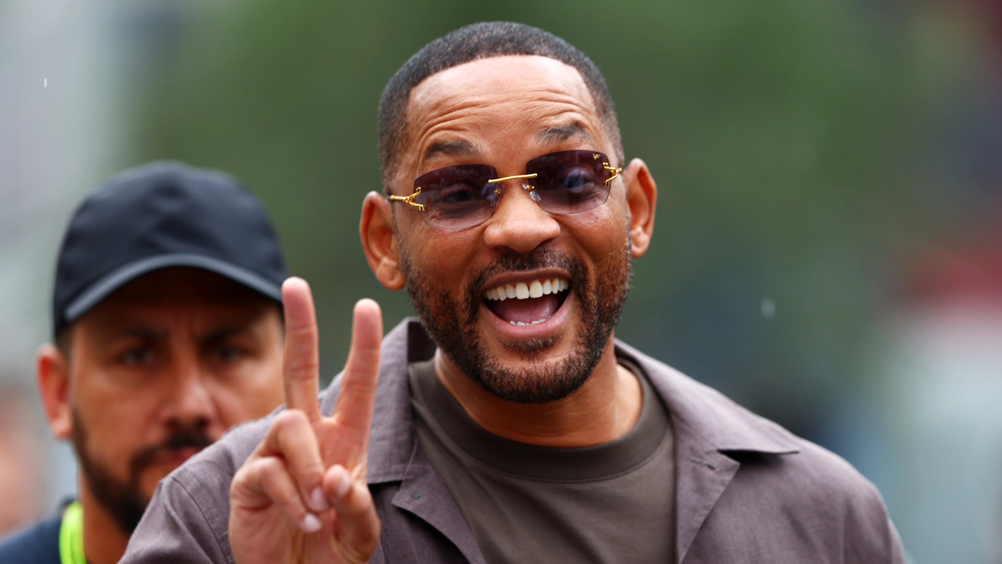 Bakü, Azerbaycan - 14 Eylül: Will Smith, son uygulamadan önce padokta yürüyor