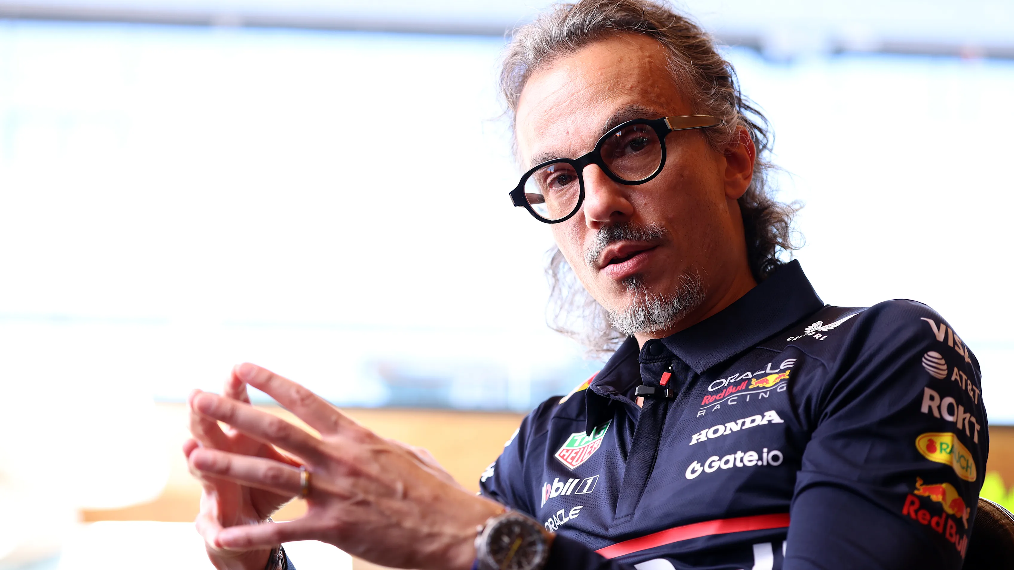 Budapeşte, Macaristan - 31 Temmuz: Laurent Mekies, Oracle Red Bull Racing takım müdürü görünüyor