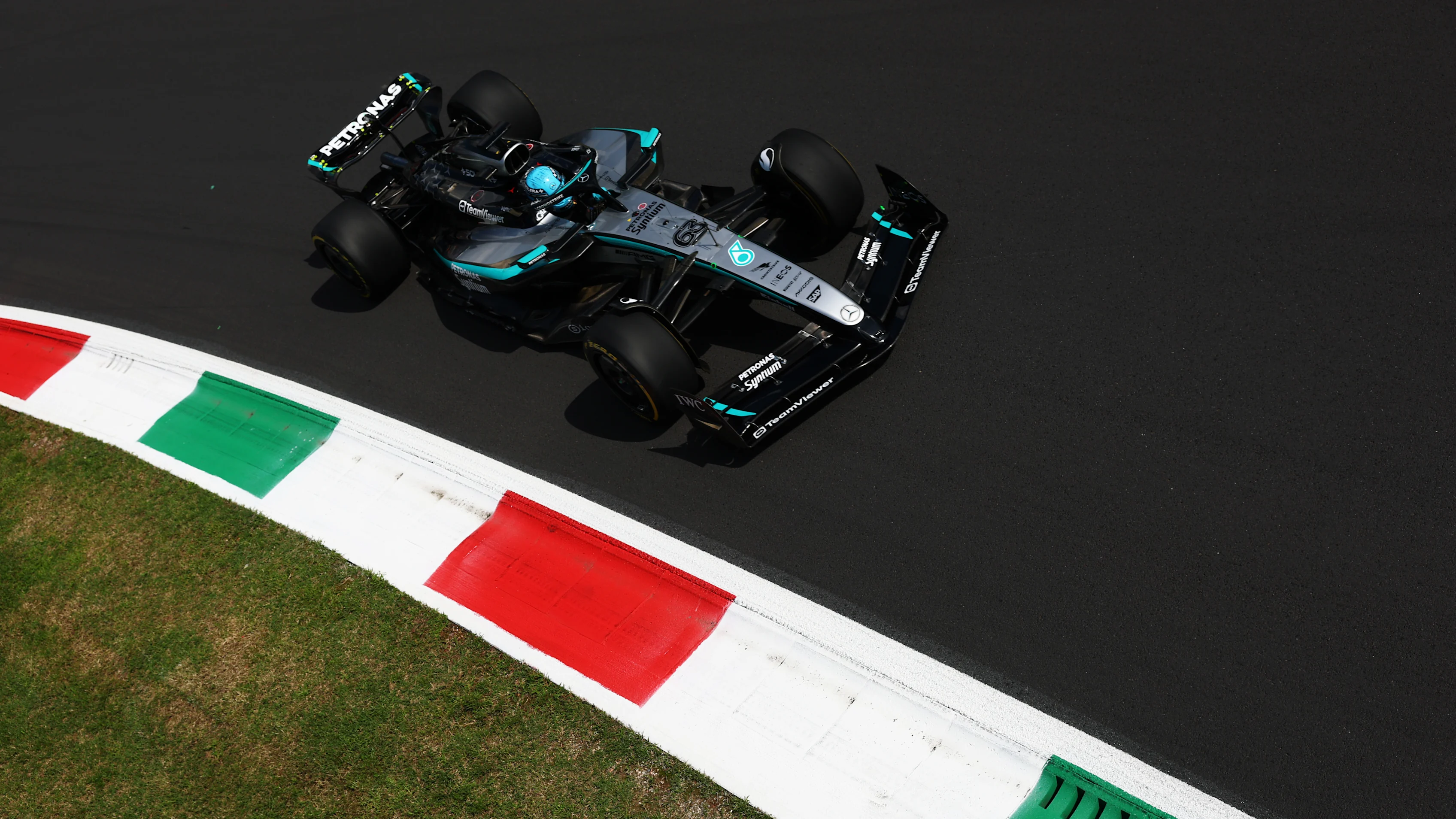 Monza, İtalya - 05 Eylül: Büyük Britanya'dan George Russell (63) Mercedes AMG Petronas