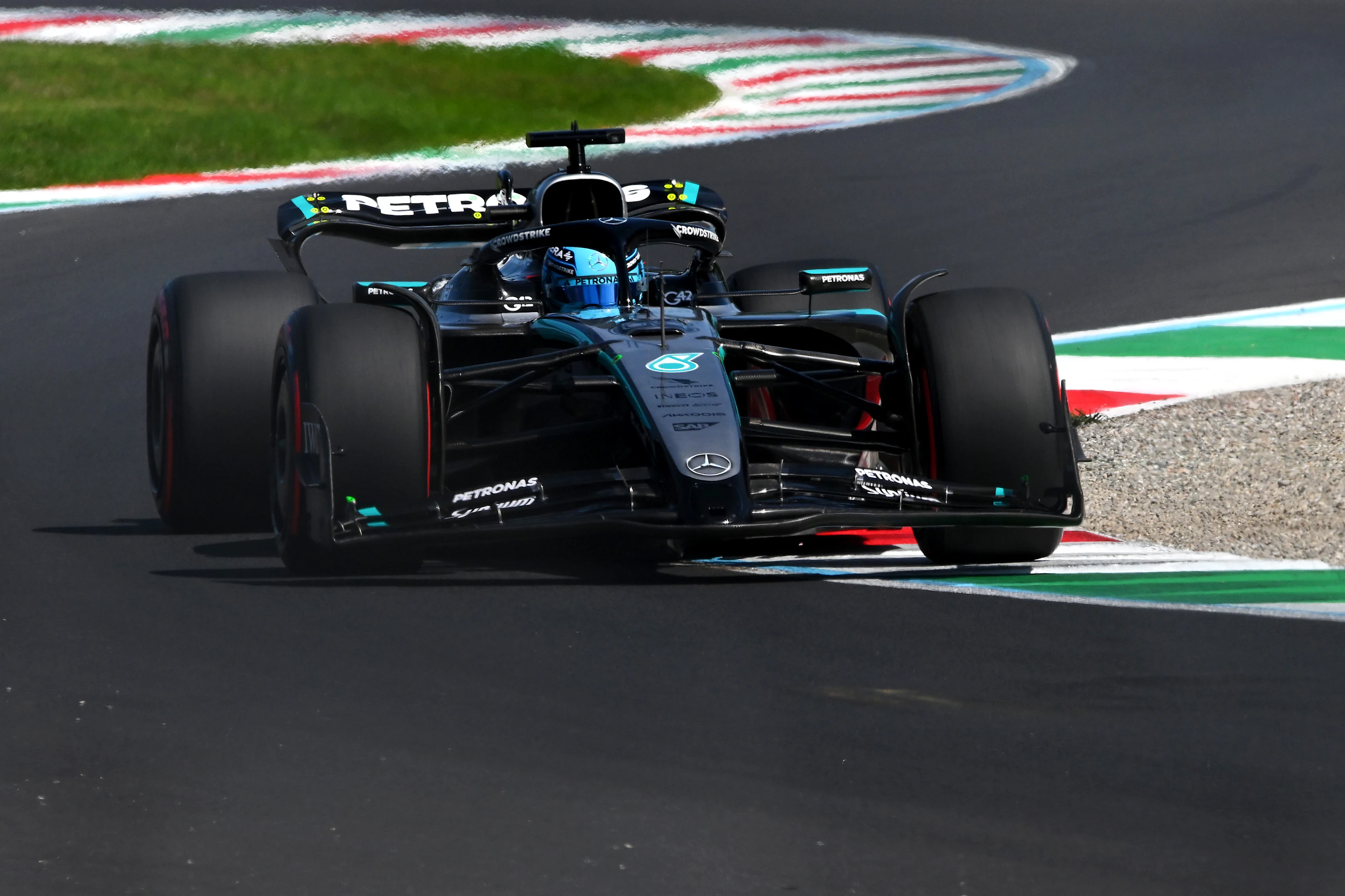 Monza, İtalya - 06 Eylül: Büyük Britanya'dan George Russell (63) Mercedes AMG Petronas