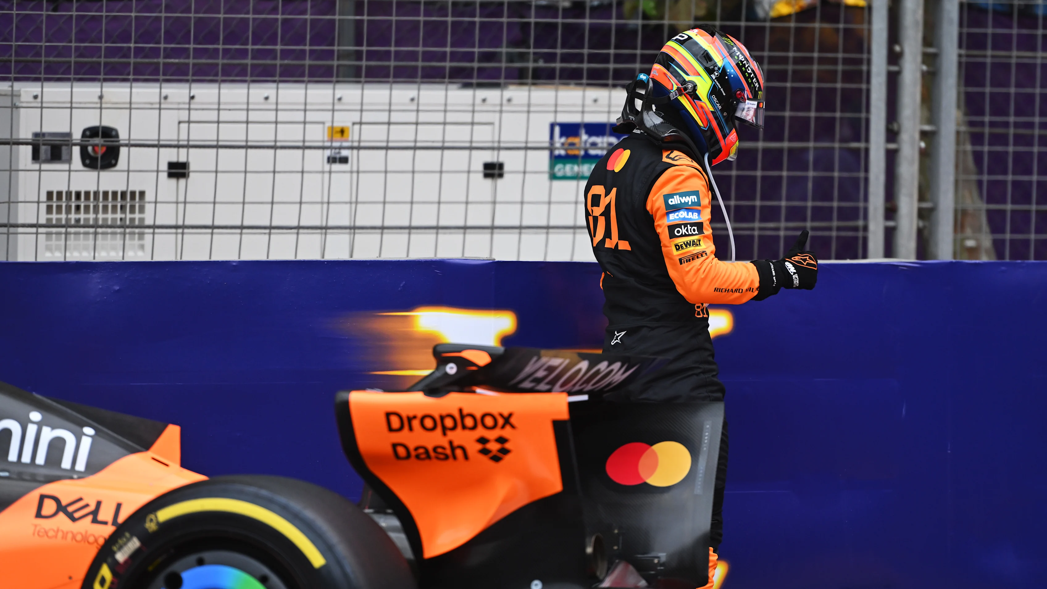 BAKU, Azerbaycan - 21 Eylül: Avustralya ve McLaren Oscar Piastri Arabası