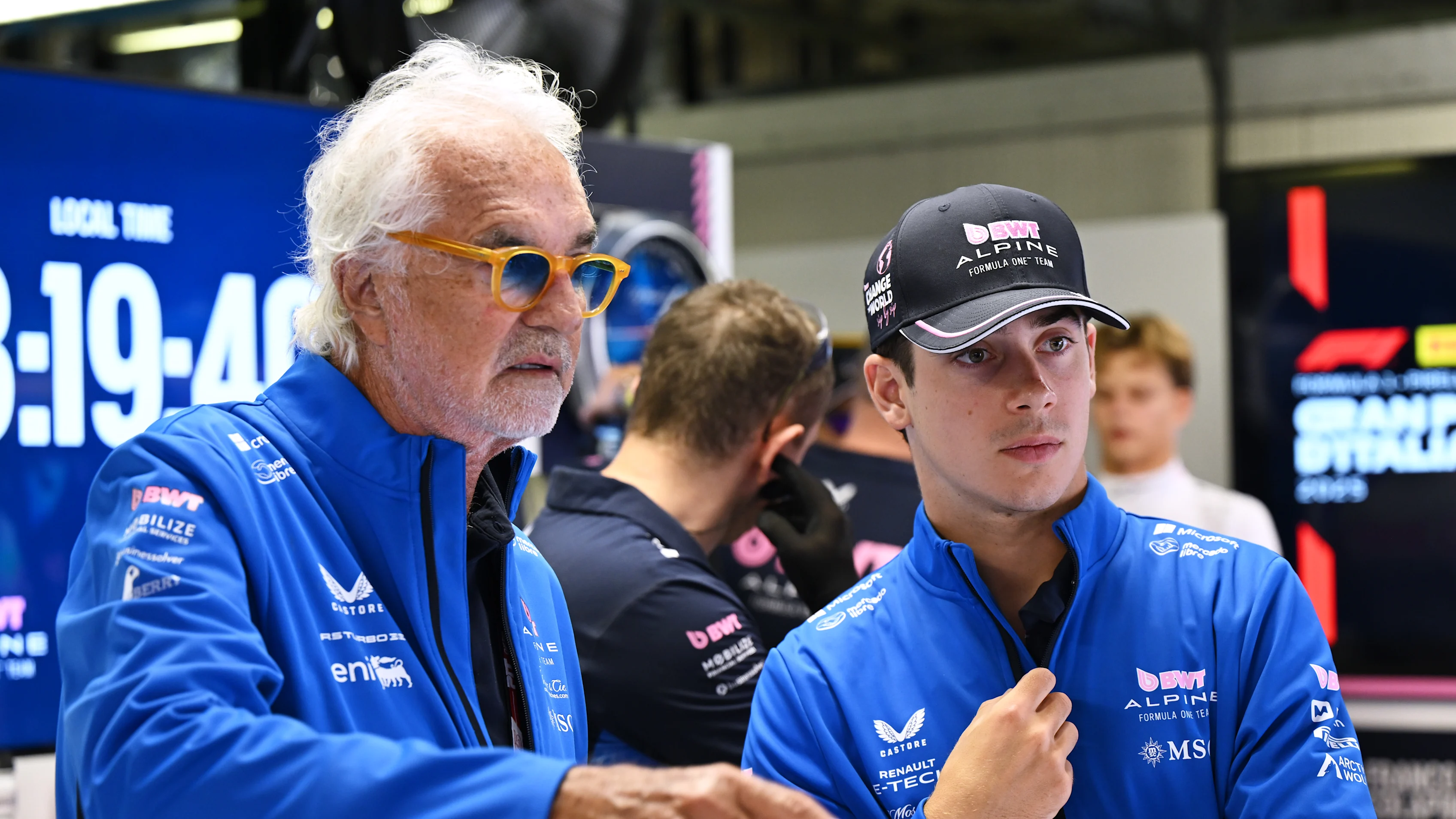 Monza, İtalya - 05 Eylül: Flavio Briatore, Alpine F1'in yönetici danışmanı ve Franco Colapinto