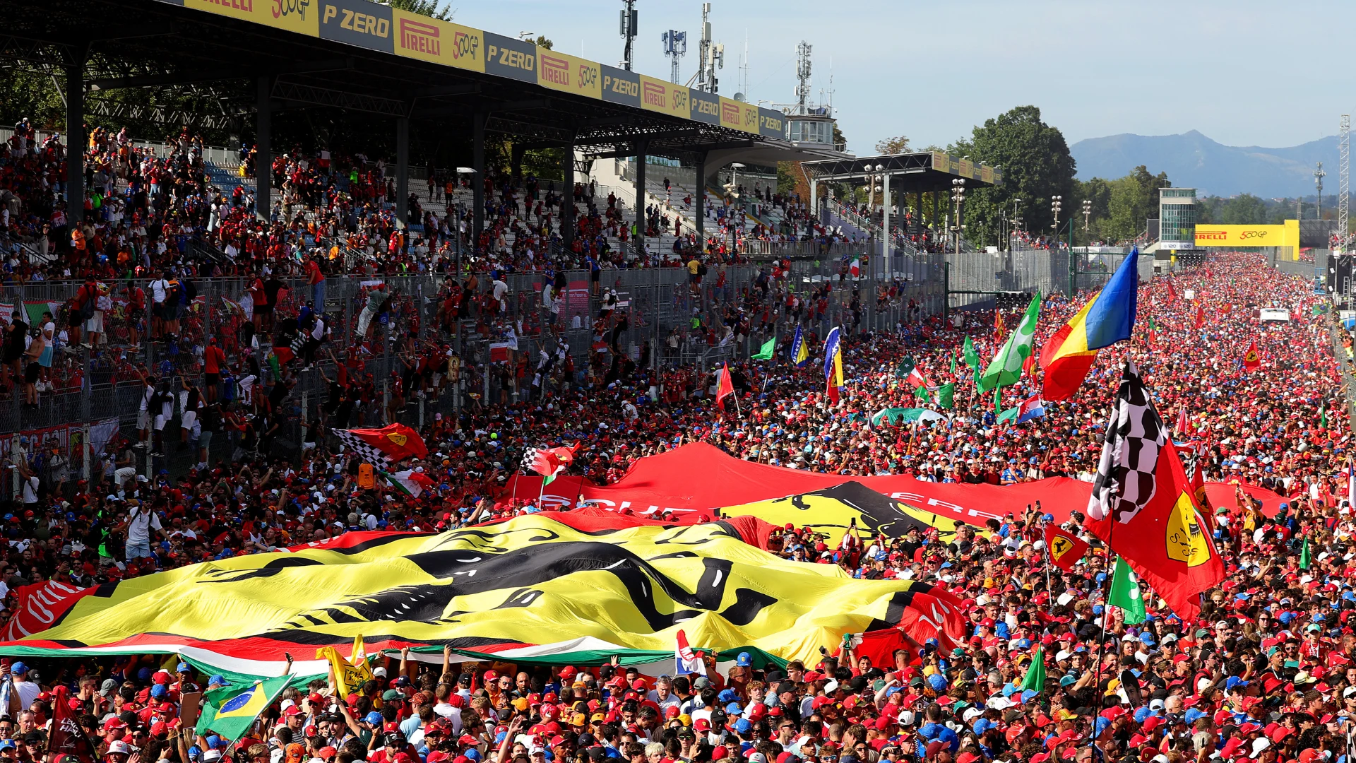 Her zaman olduğu gibi, Monza'da Ferrari için inanılmaz destek vardı