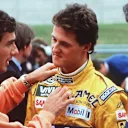 United Colors of Benetton logosu Schumacher'in yarış takımında sergileniyor