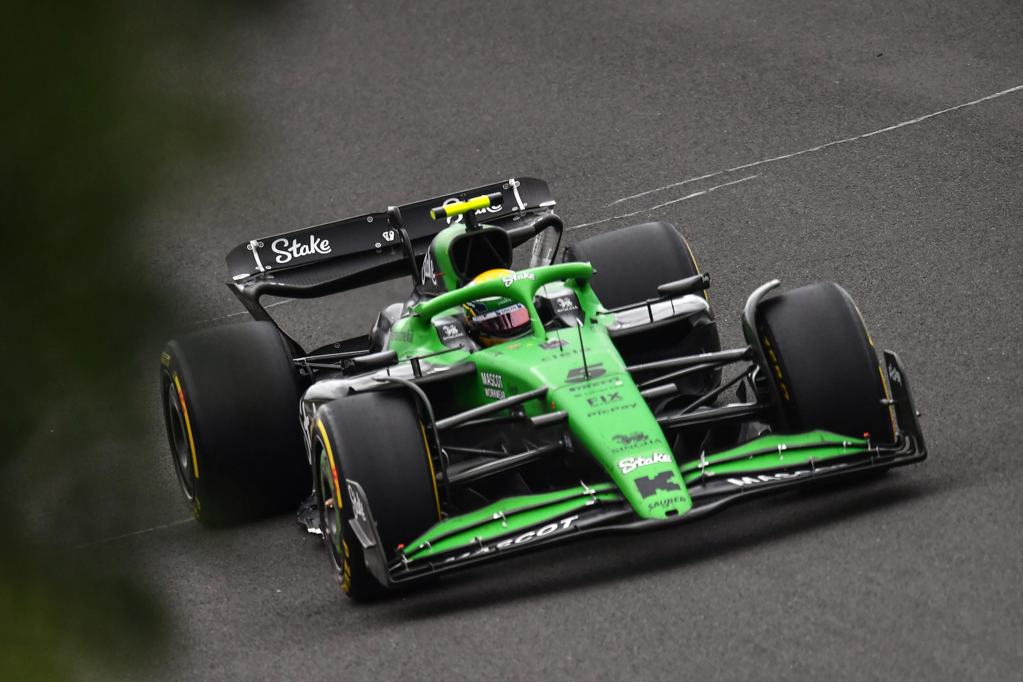BUDAPEST, HUNGARY - AUGUST 03: Gabriel Bortoleto of Brazil driving the (5) Kick Sauber C45 Ferrari
