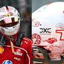 Charles Leclerc'in Çin Grand Prix'si için kullandığı kask
