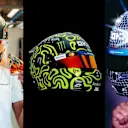 Lando Norris'in çok sayıda özel üretim kaskı vardı